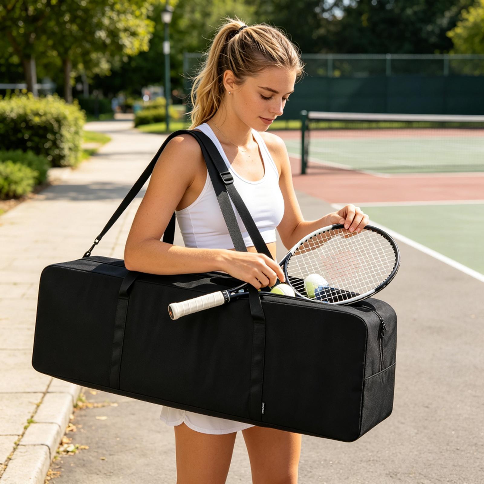 Badminton Outdoor - Tas Jaring Pickleball yang Dapat Dilipat,