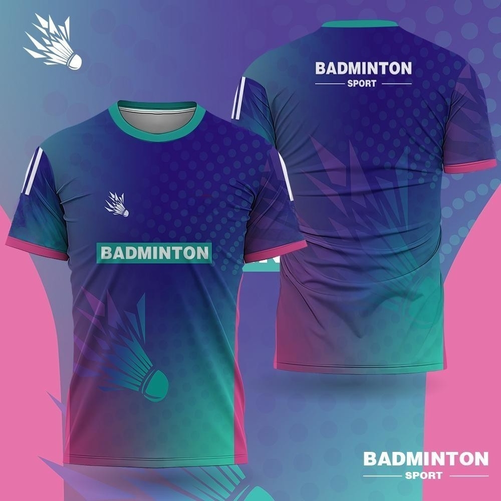 Badminton Outdoor - Pakaian Bulu Tangkis Pria Kaos Bulu