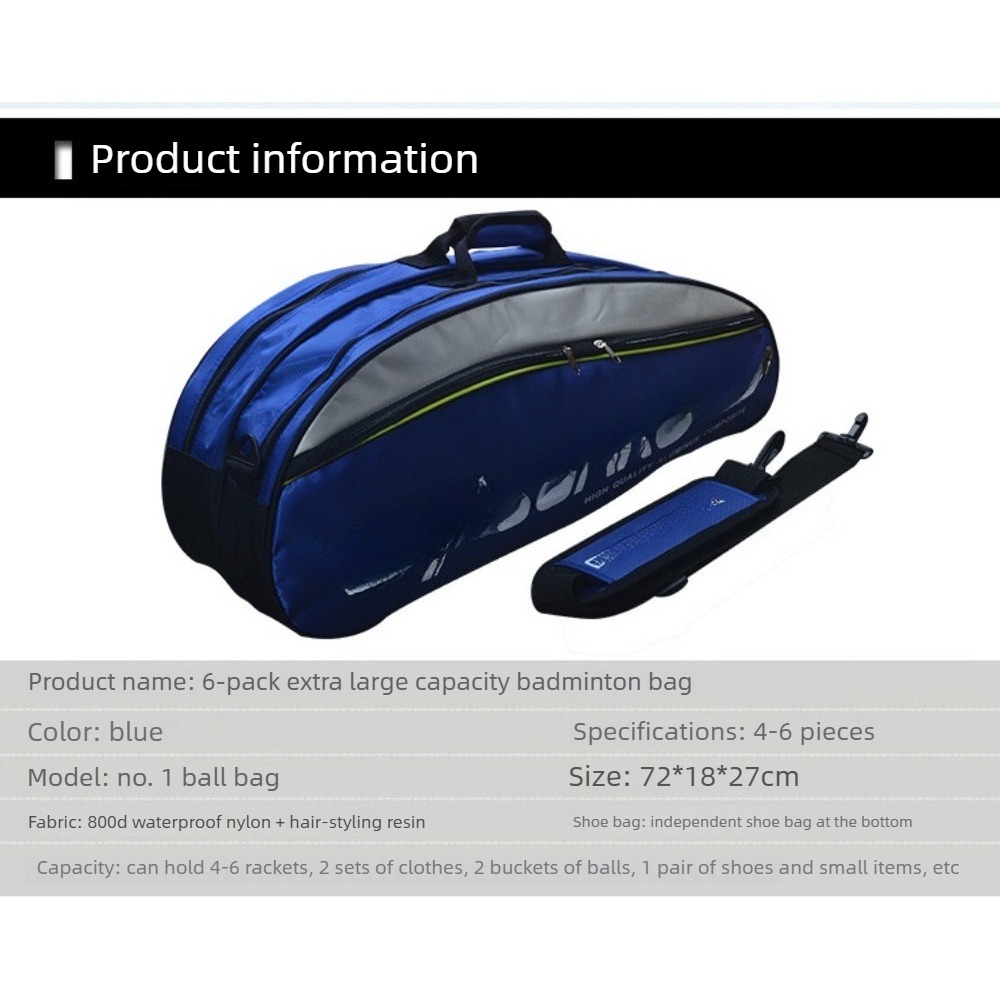 Tas ransel bulu tangkis, 6-pak - Badminton Outdoor ulasan dan harga