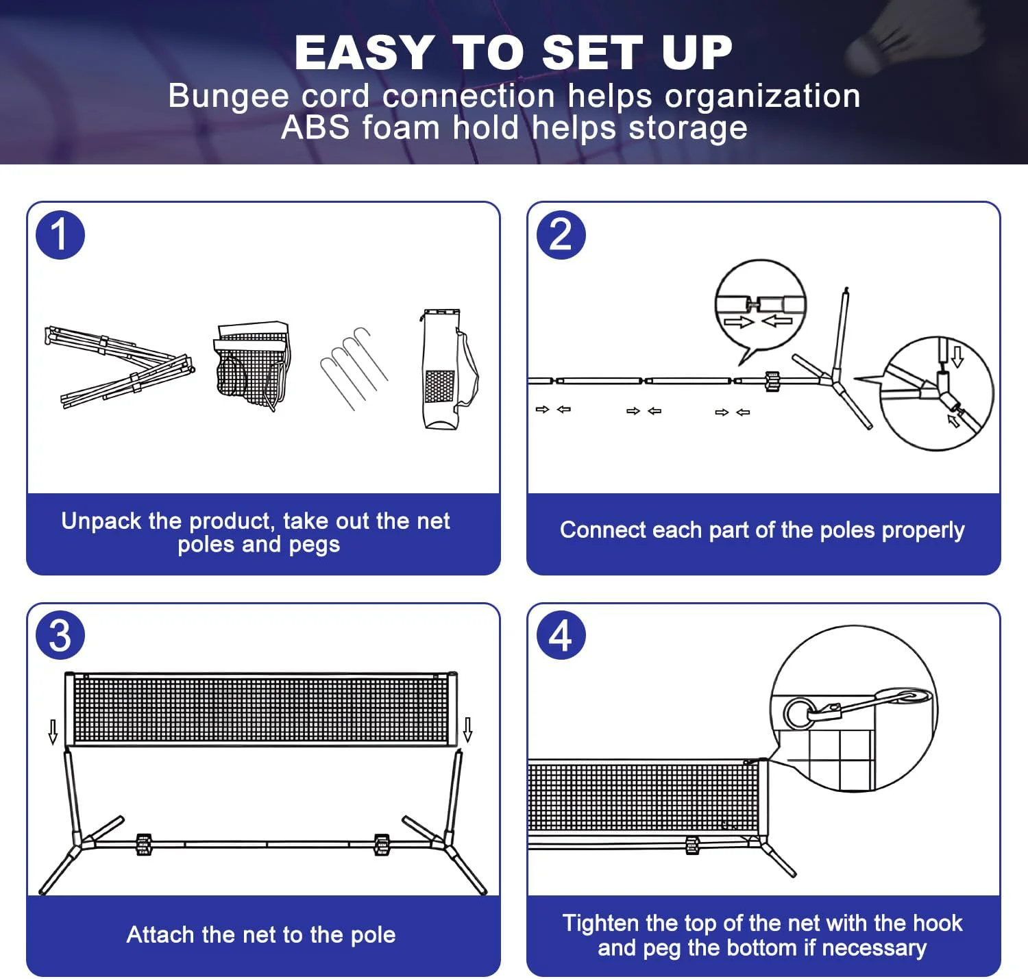 Jaring Olahraga Multifungsi Ba - Badminton Outdoor ulasan dan harga
