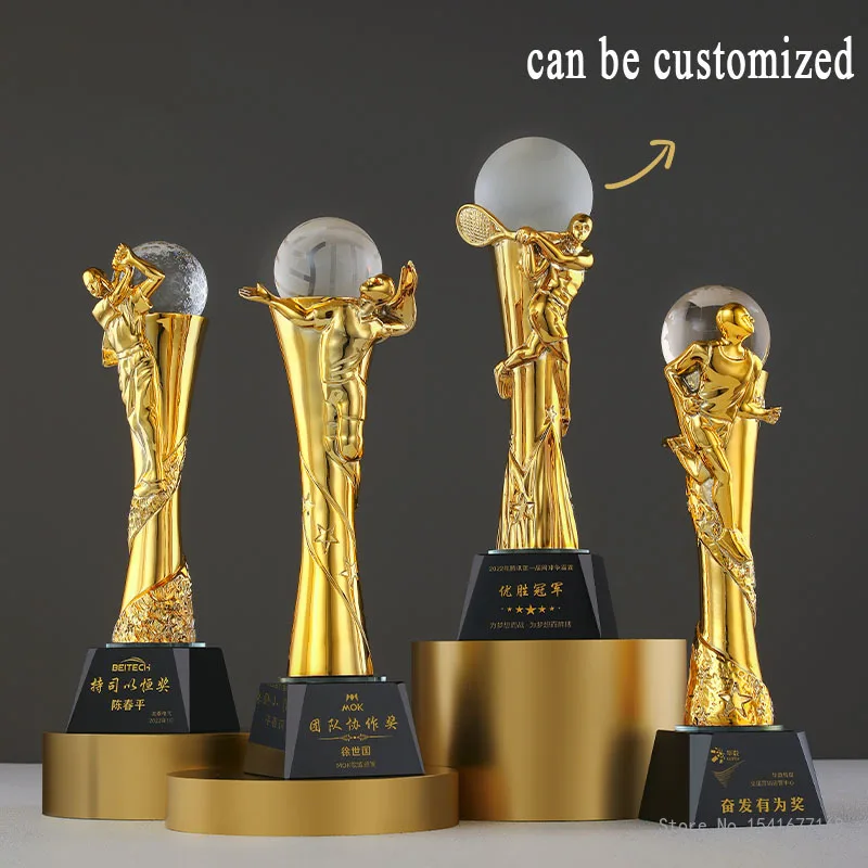 Trofi Resin Kustom untuk Bola  - Badminton Europe ulasan dan harga